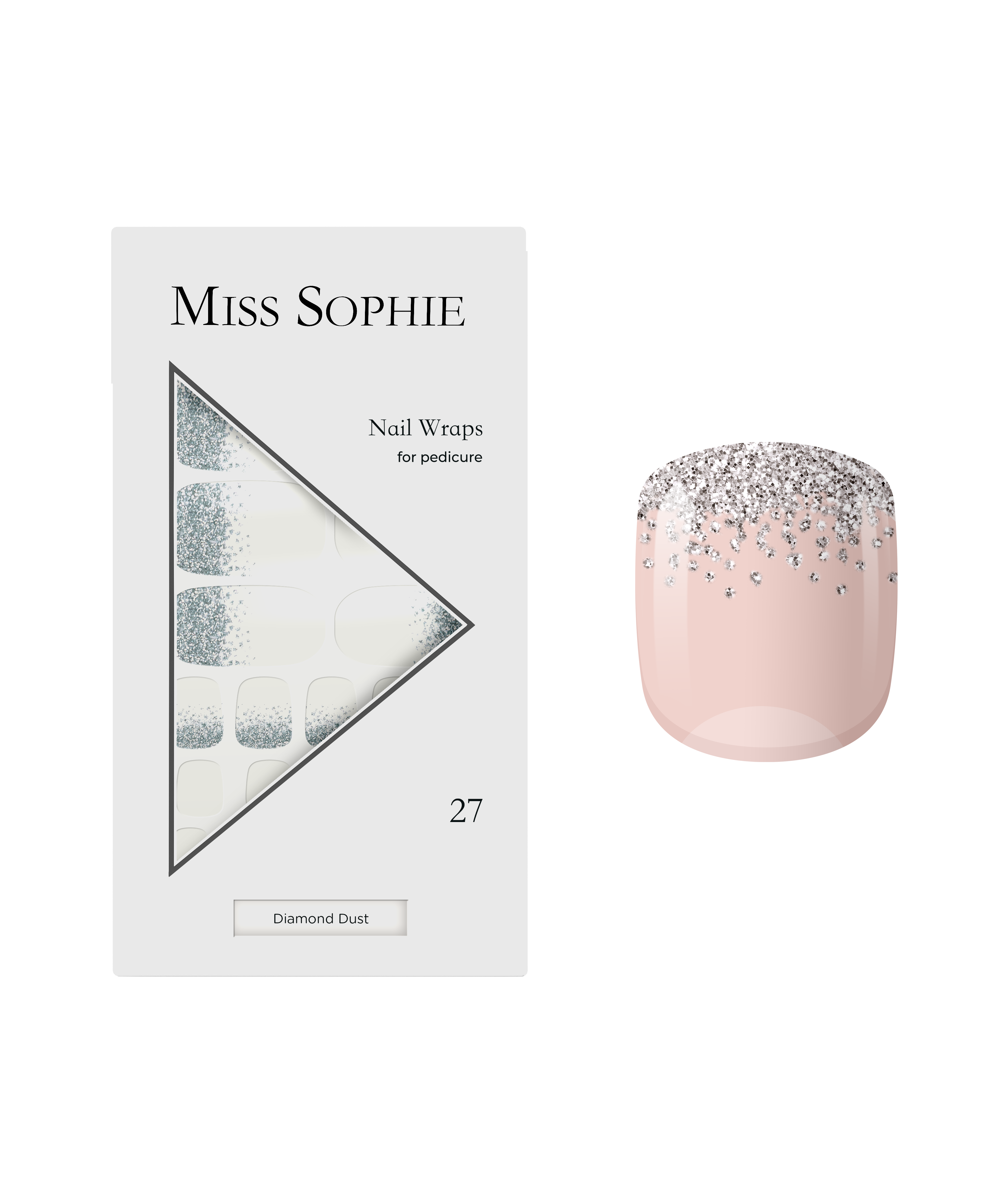 miss-sophie-diamond-dust-pedicure-nail-wraps image 1