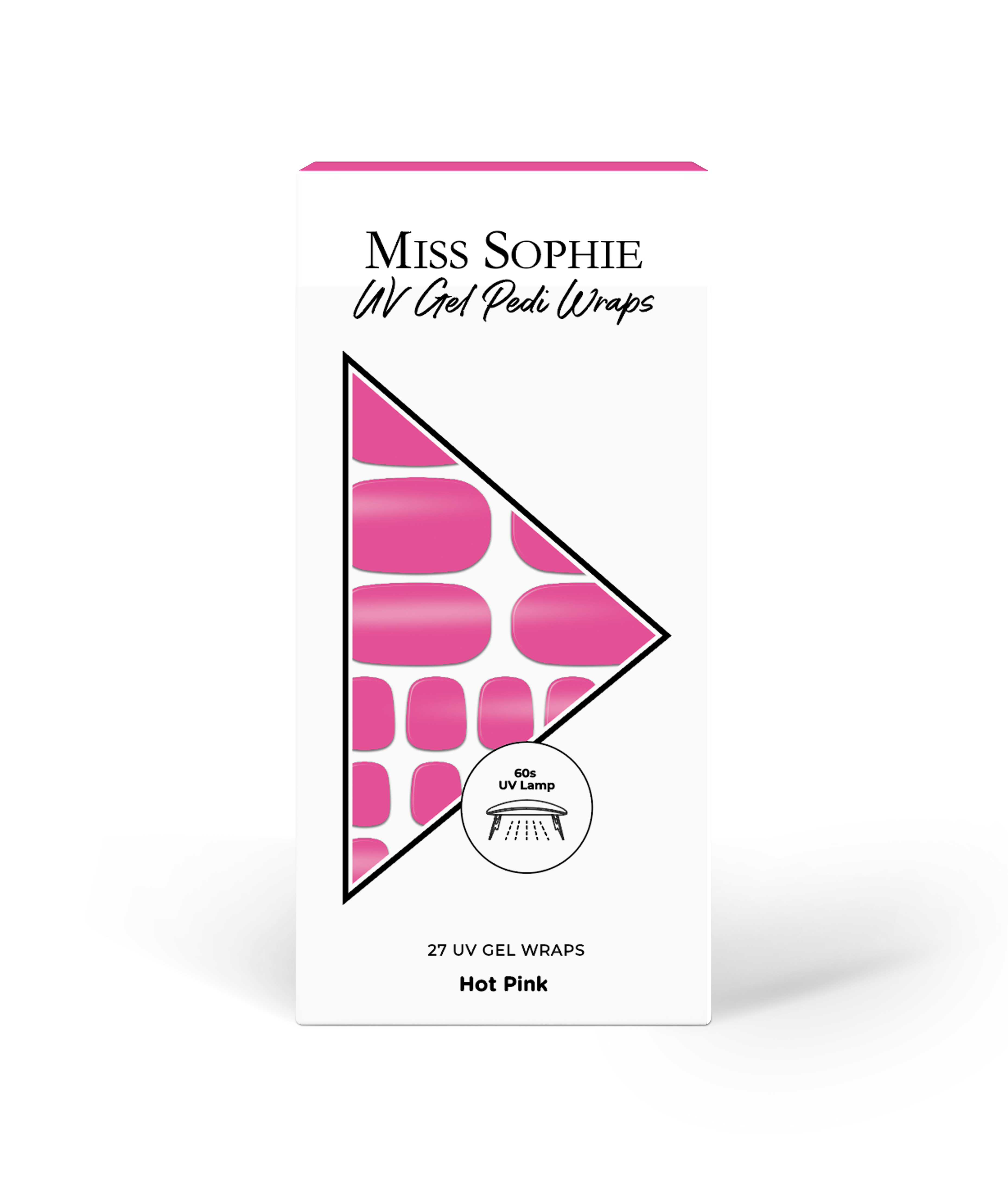 miss-sophie-hot-pink-uv-pedicure-gel-wraps image 5