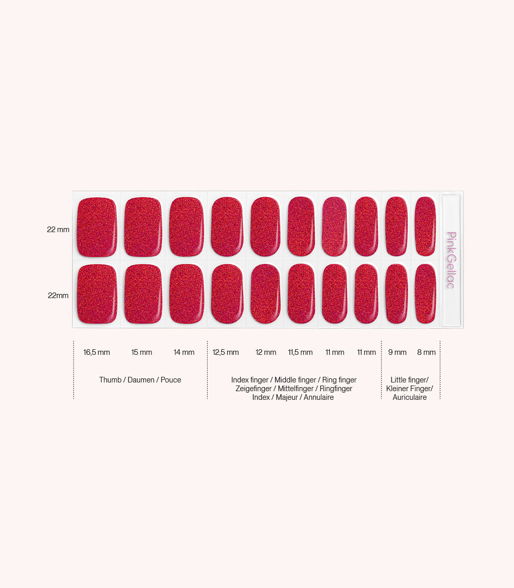 pink-gellac-036-sparkling-cherry-gel-nail-sticker-beerig-magenta-holo image 3
