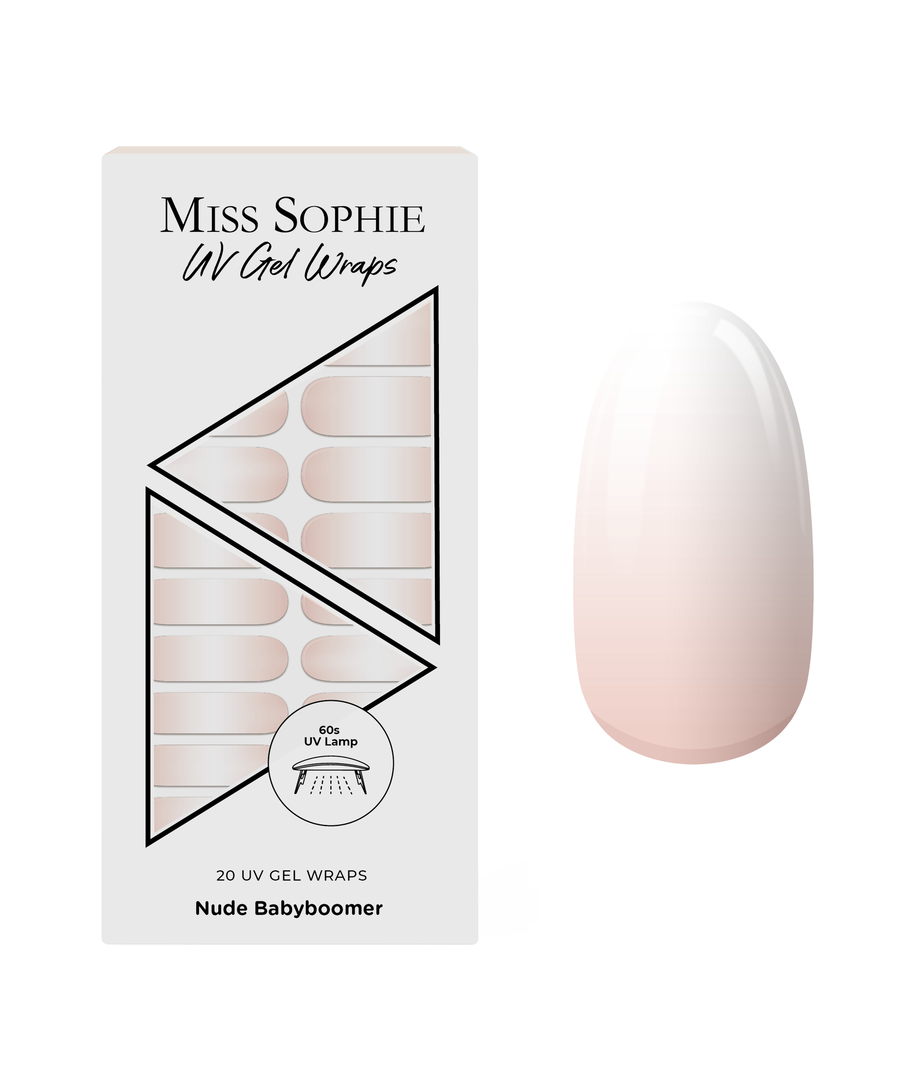 miss-sophie-nude-babyboomer-uv-gel-wraps-beige-wei-verlauf image 1