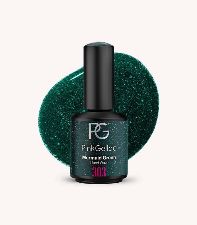 pink-gellac-303-mermaid-green-gel-nagellack image 1