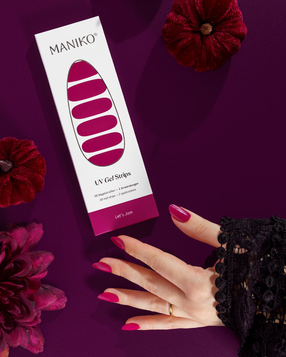 maniko-lets-jam-uv-gel-strips-gedecktes-pink-mit-purpur image 3