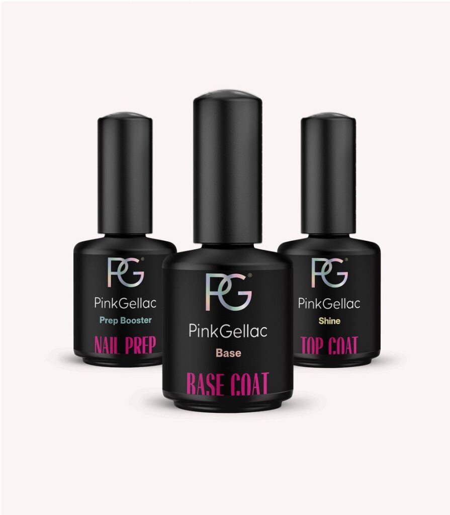 pink-gellac-base-essentials-set-prep-base-top-bundle image 1