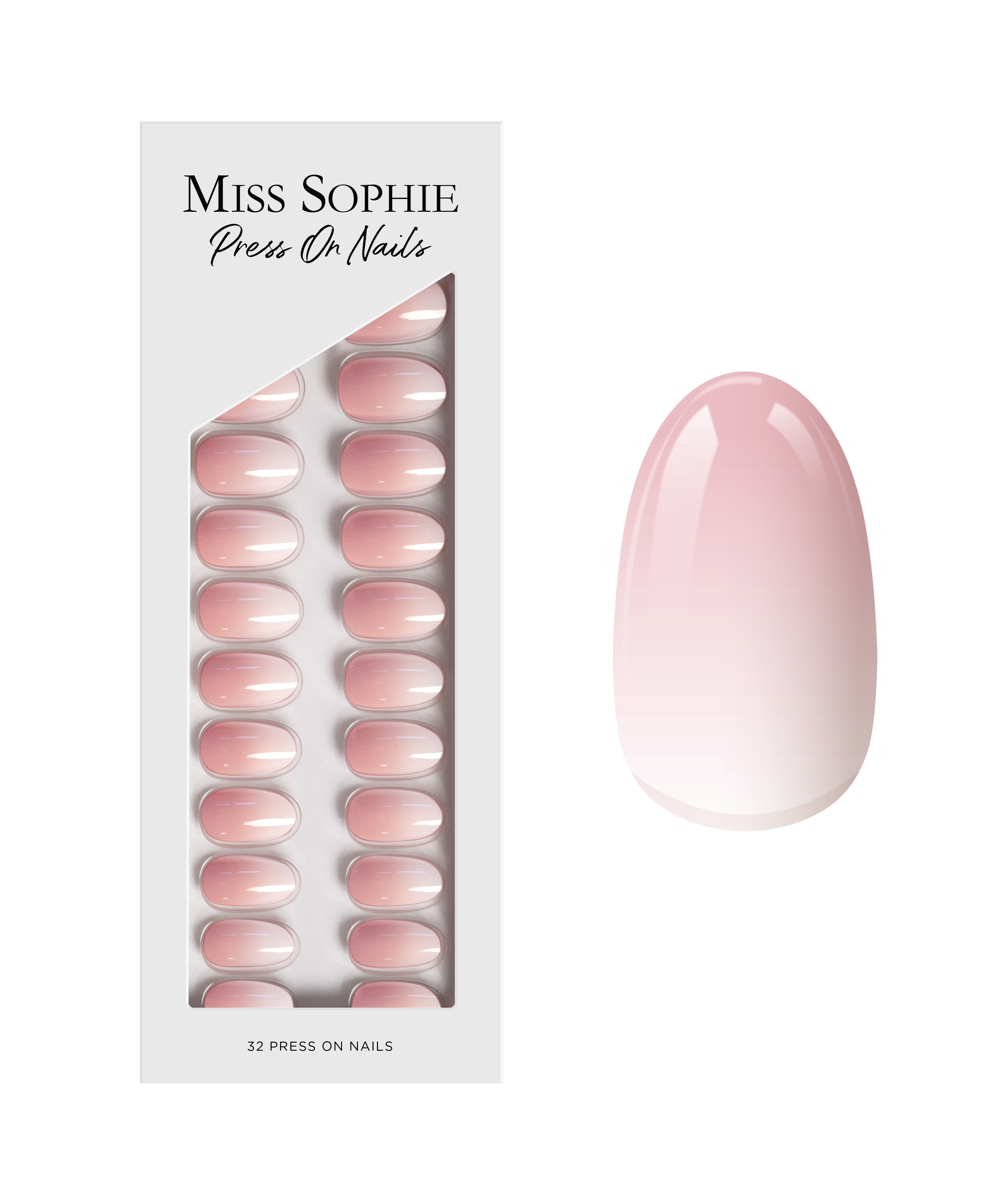 miss-sophie-rose-babyboomer-press-on-nails-short-round image 1
