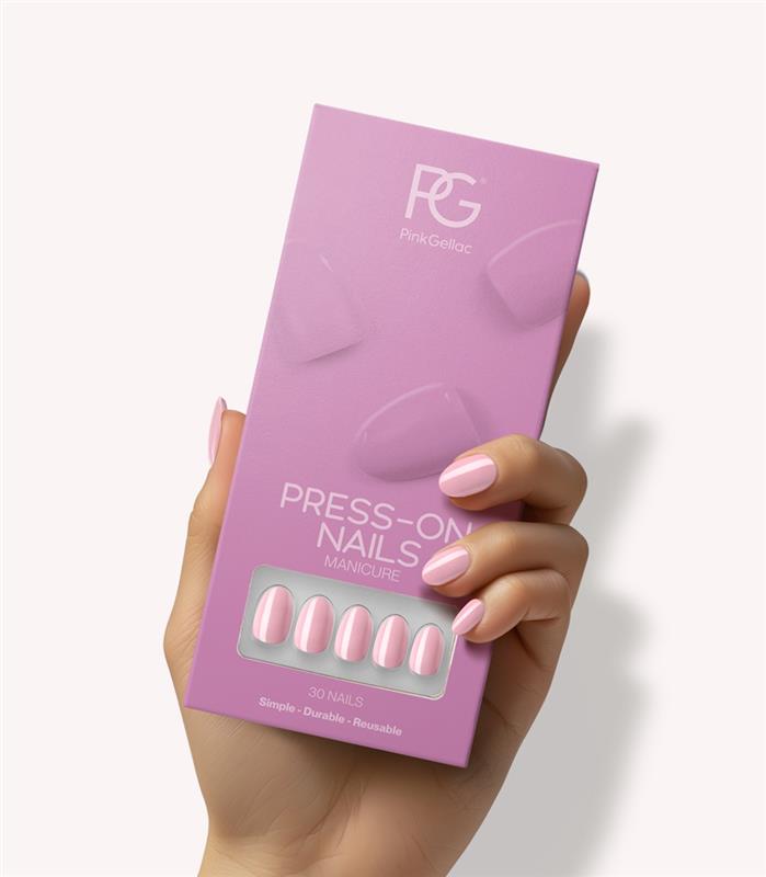 pink-gellac-486-sugarcloud-pink-press-ons image 1