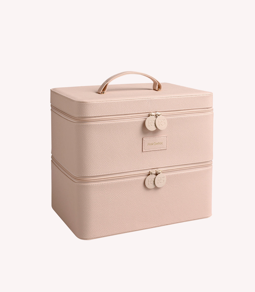 pink-gellac-premium-koffer-beige-manik-re-aufbewahrungskoffer image 1