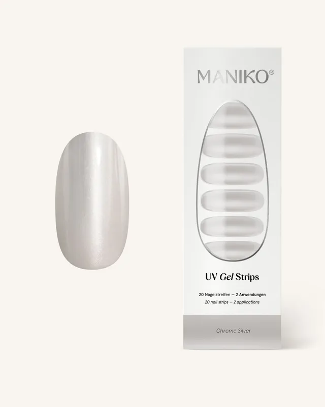 maniko-chrome-silver-uv-gel-strips-manik-re image 1