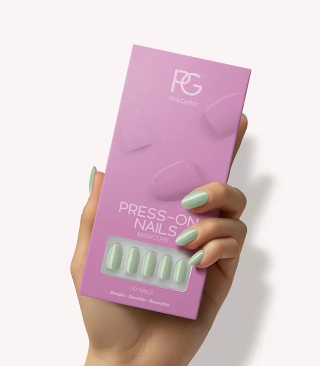 pink-gellac-323-gentle-jade-press-ons-rund-mittel image 1