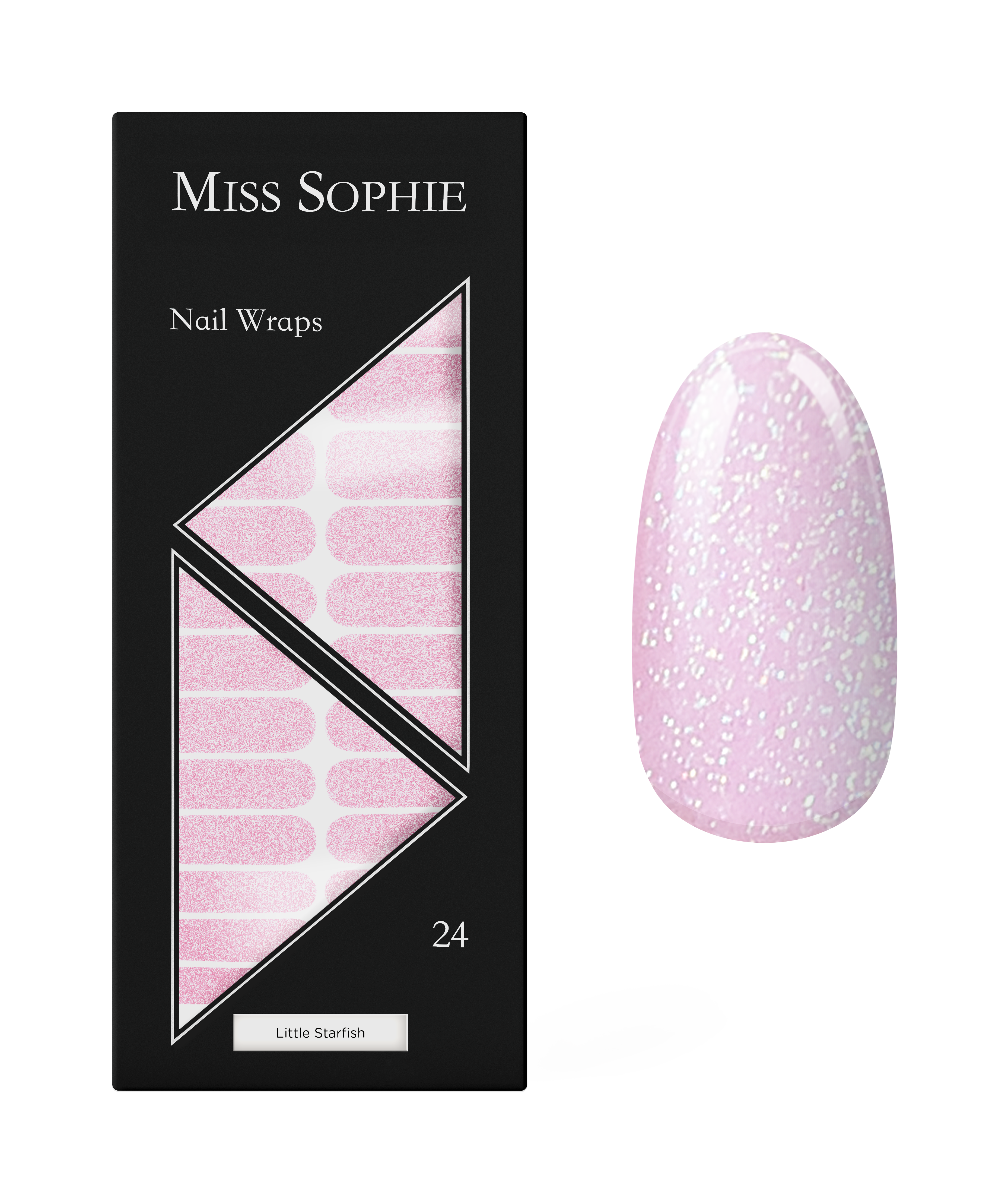miss-sophie-little-starfish-nagelfolien-rosa-glitzer image 1