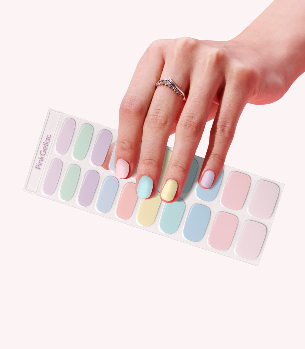 pink-gellac-002-pastel-party-gel-nail-stickers-manicure image 1