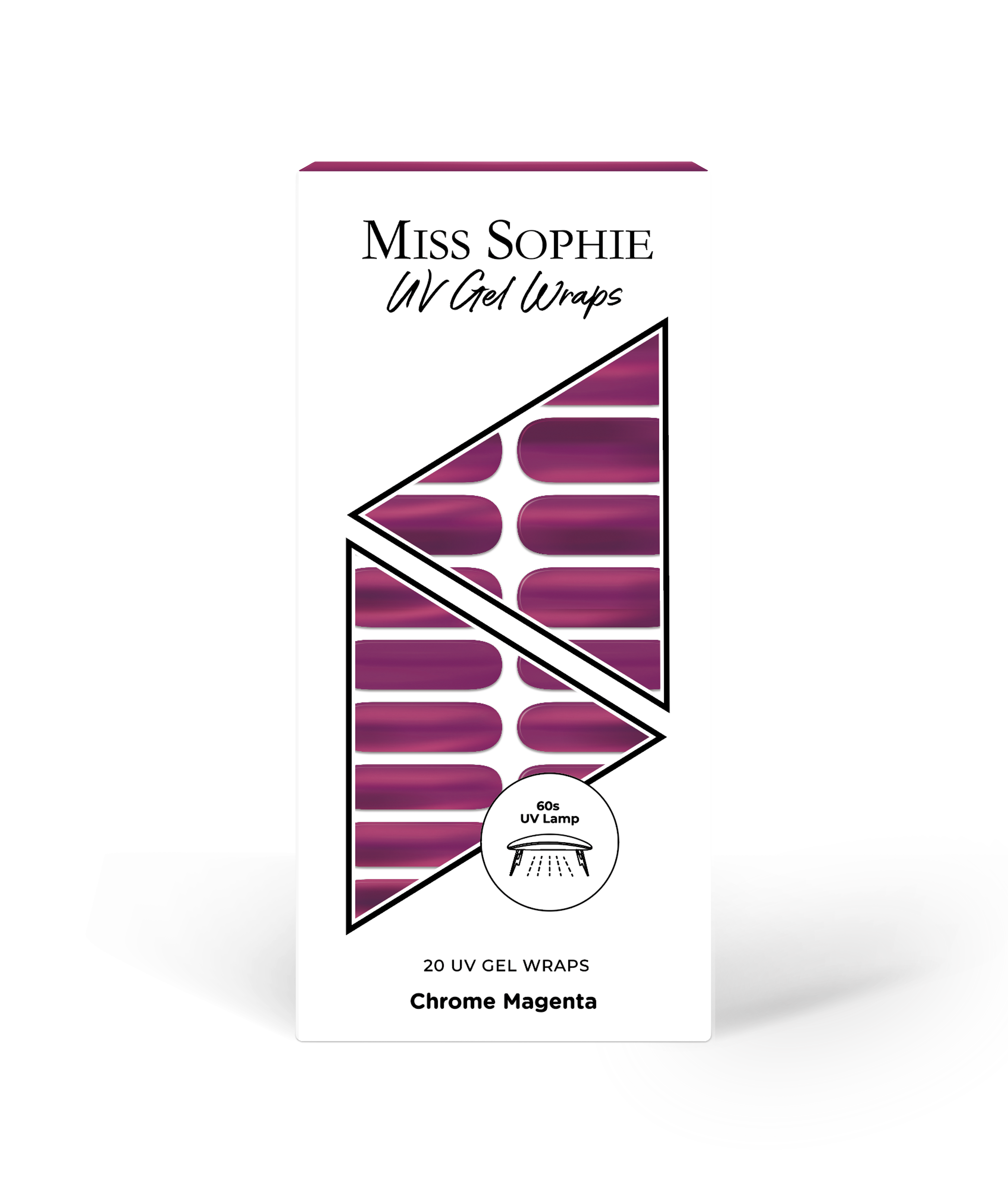 miss-sophie-chrome-magenta-uv-uv-gel-wraps-chrome-finish image 1