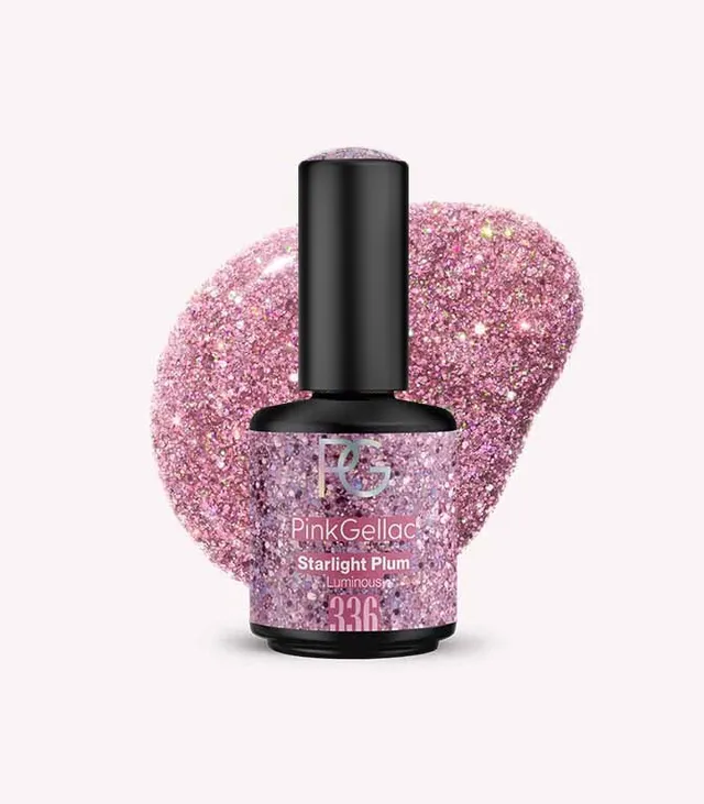 pink-gellac-336-starlight-plum-gel-nagellack-violett-glitzer image 1
