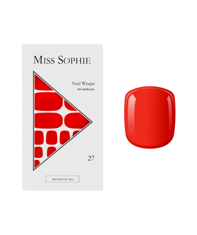 miss-sophie-too-hot-for-you-pedicure-nail-wraps image 1