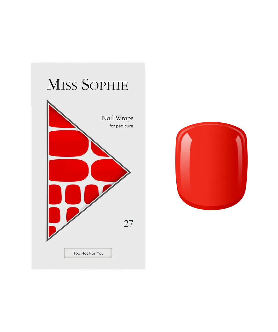miss-sophie-too-hot-for-you-pedicure-nail-wraps image 1