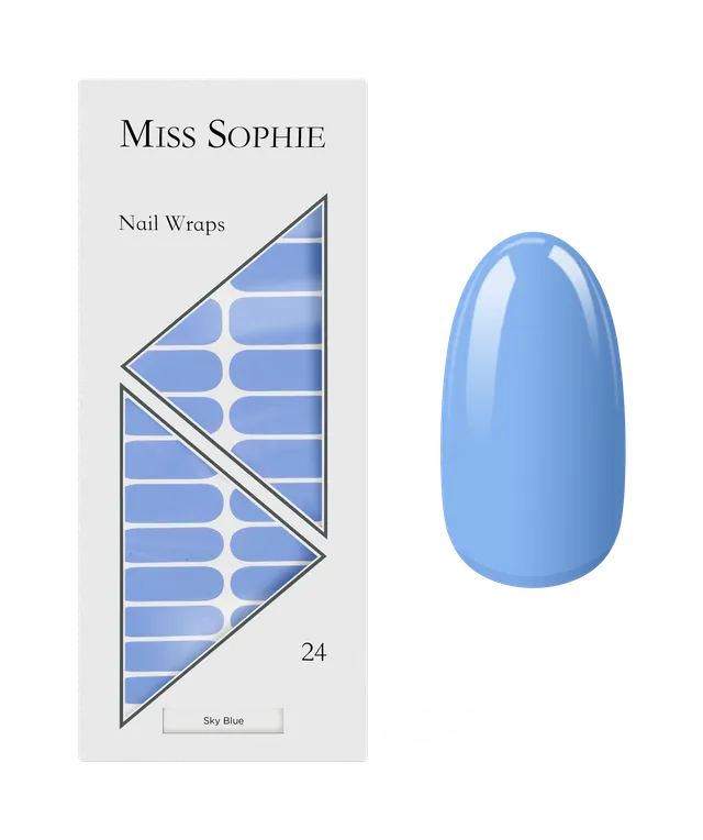 miss-sophie-sky-blue-nail-wraps-frisches-hellblau image 1