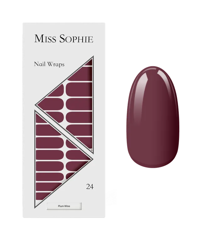 miss-sophie-plum-wine-nagelfolien-pflaumenrot-uni image 1