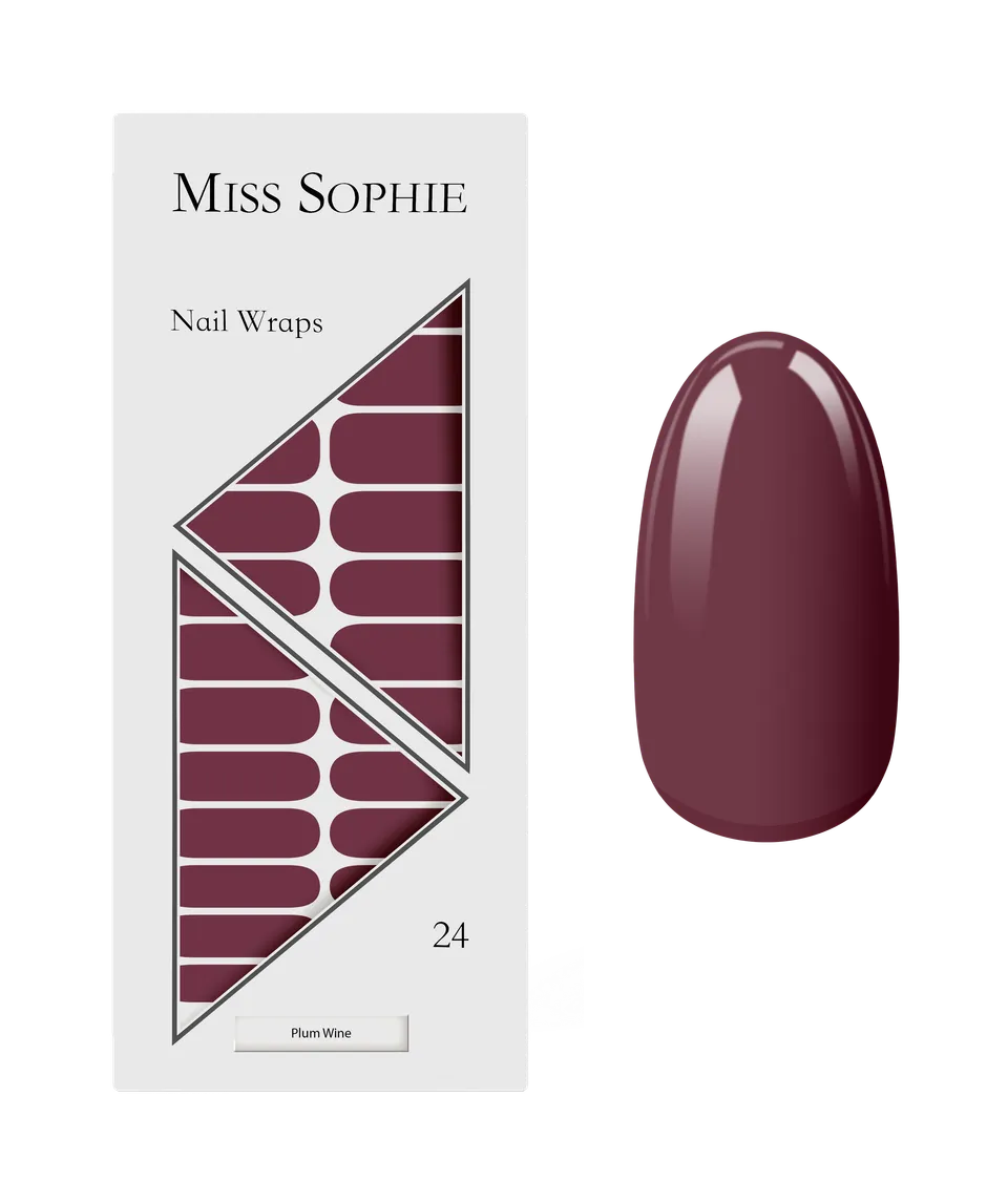 miss-sophie-plum-wine-nagelfolien-pflaumenrot-uni image 1