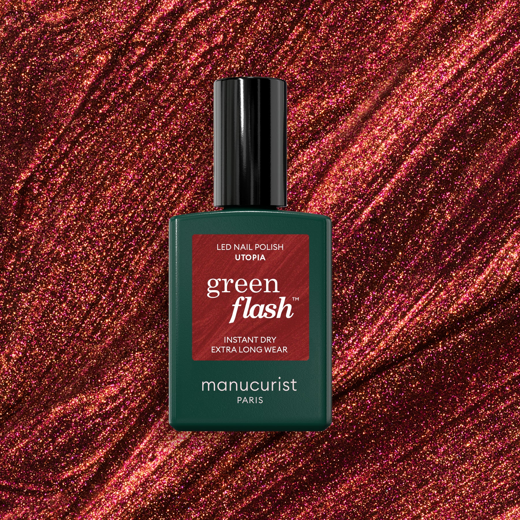 manucurist-green-flash-utopia-semi-permanenter-nagellack-kupferbraun-metallic image 1