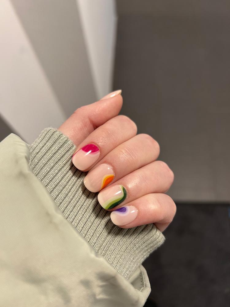 Bunte Wirbel, toller Look