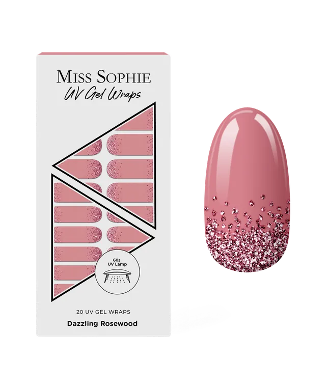 miss-sophie-dazzling-rosewood-uv-uv-gel-wraps-rosenholz-glitzer image 1