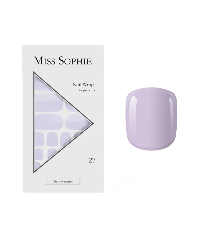 miss-sophie-petit-macaron-pedicure-nail-wraps-flieder image 1
