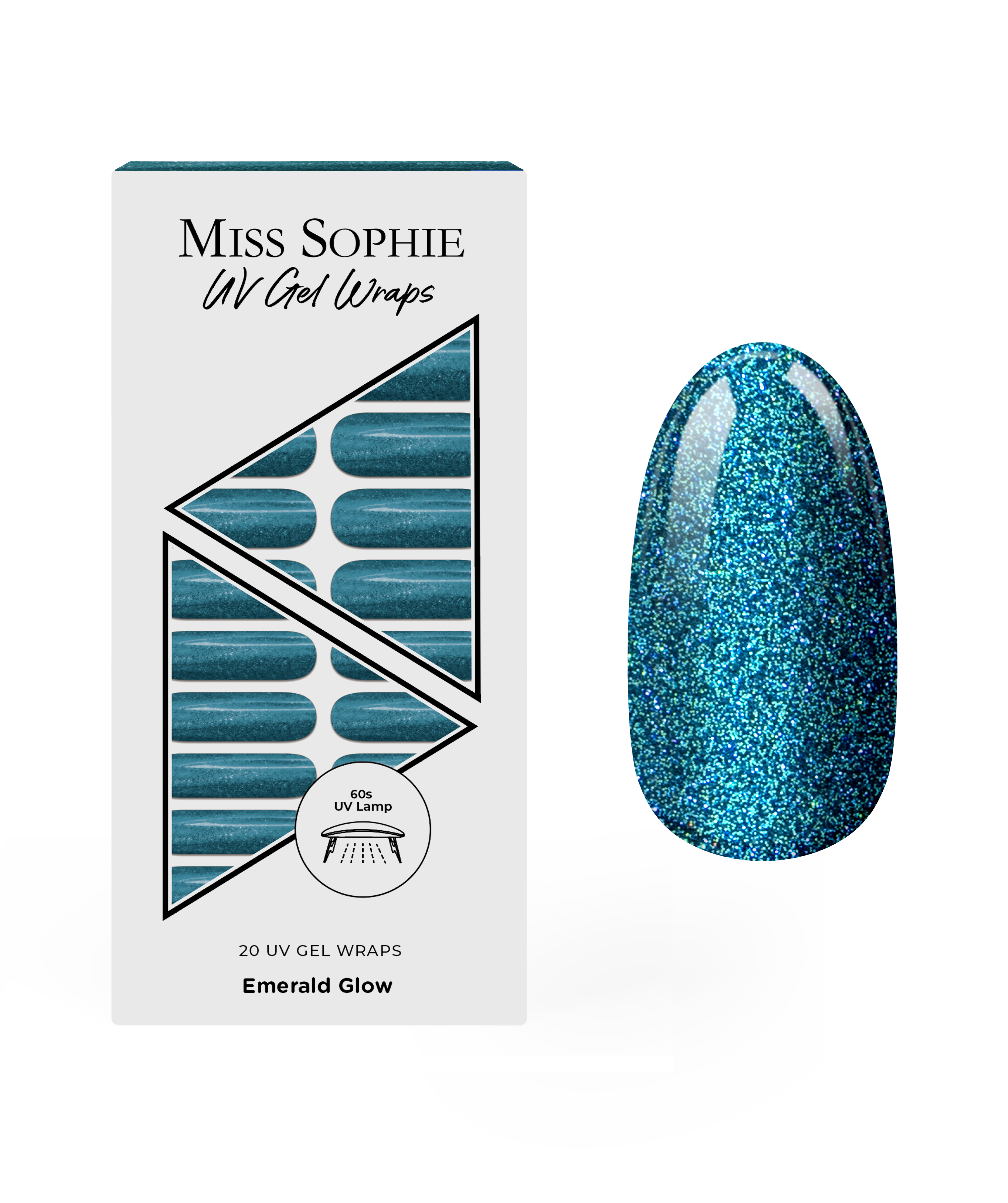 miss-sophie-emerald-glow-uv-gel-wraps image 1
