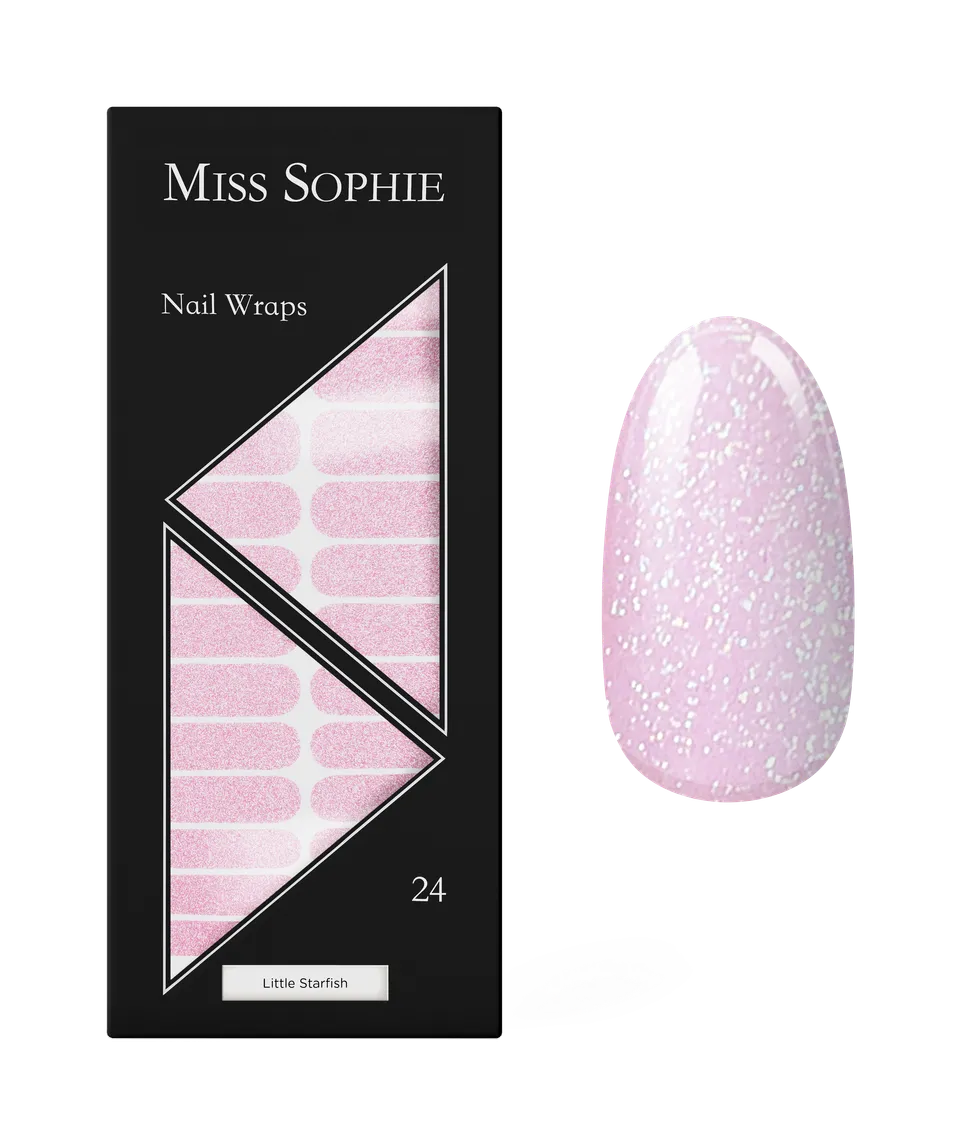 miss-sophie-little-starfish-nagelfolien-rosa-glitzer image 1