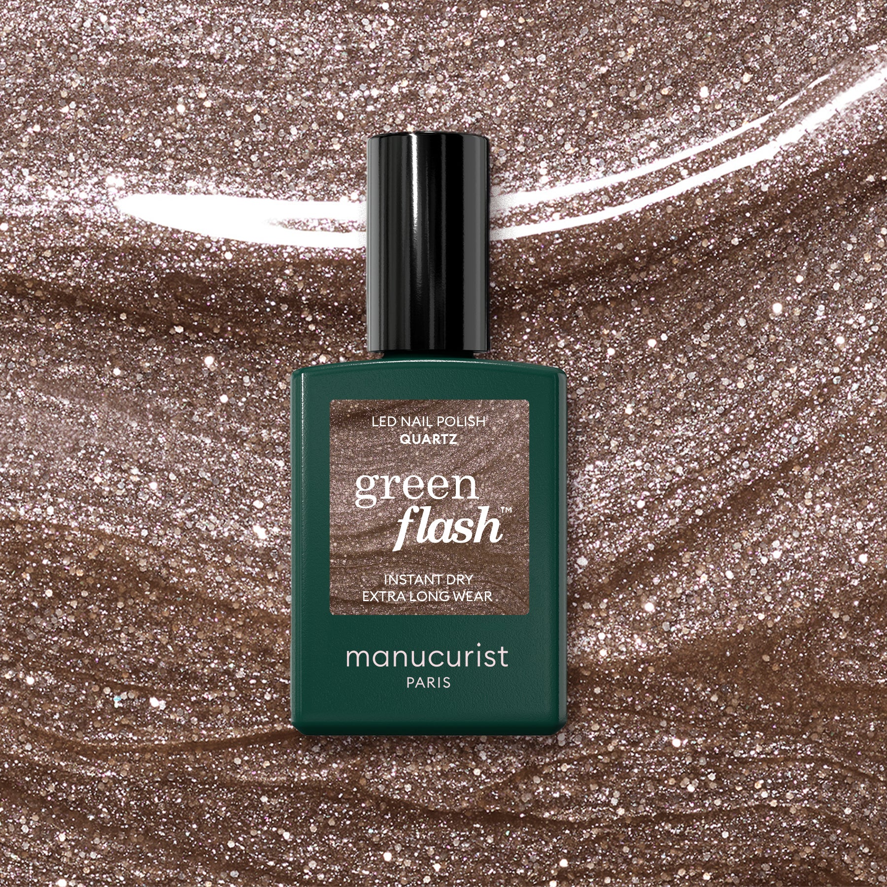 manucurist-green-flash-gel-lack-quartz-braun-glitzer image 1