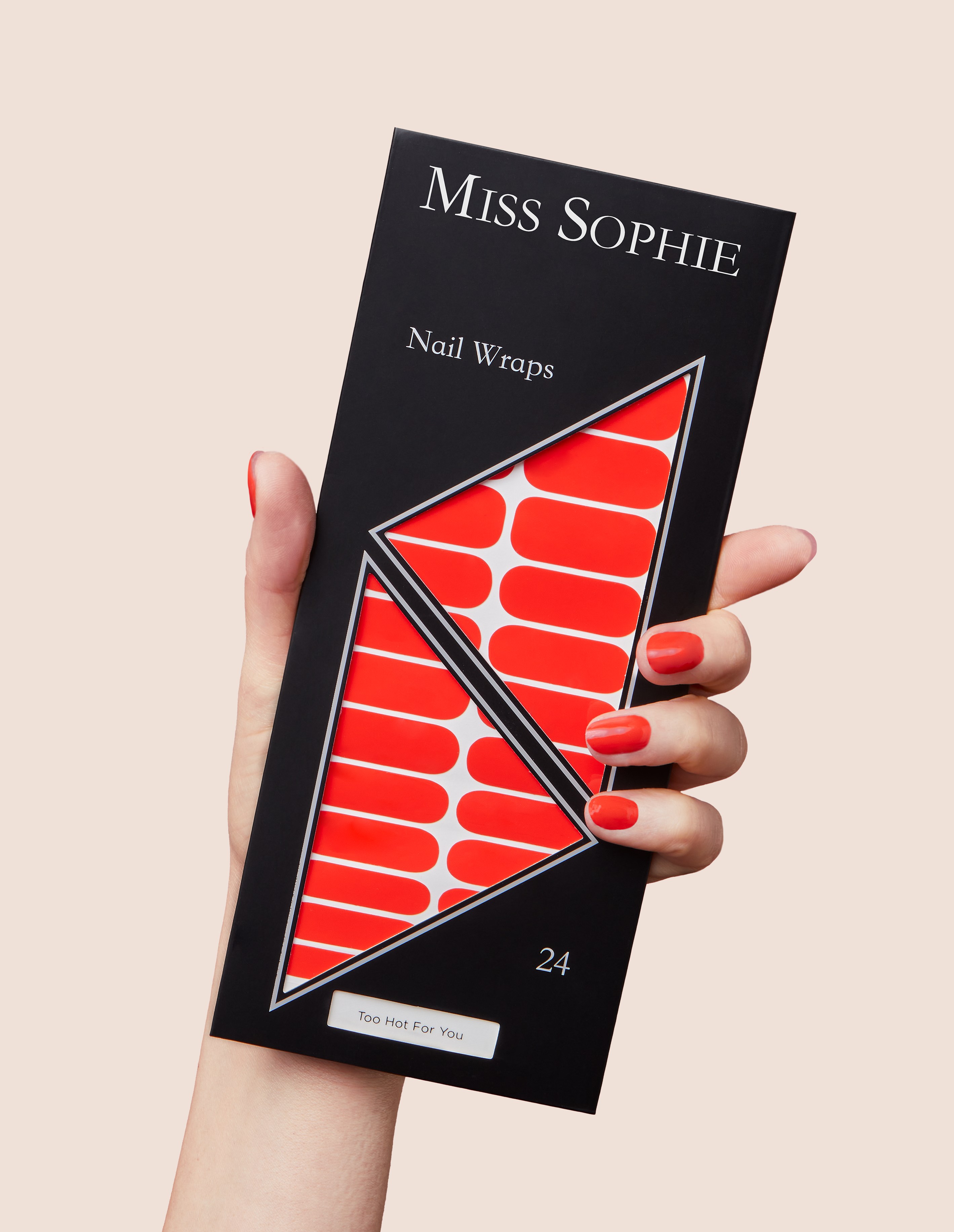 miss-sophie-too-hot-for-you-nagelfolie-rot-orange-nail-wraps image 4