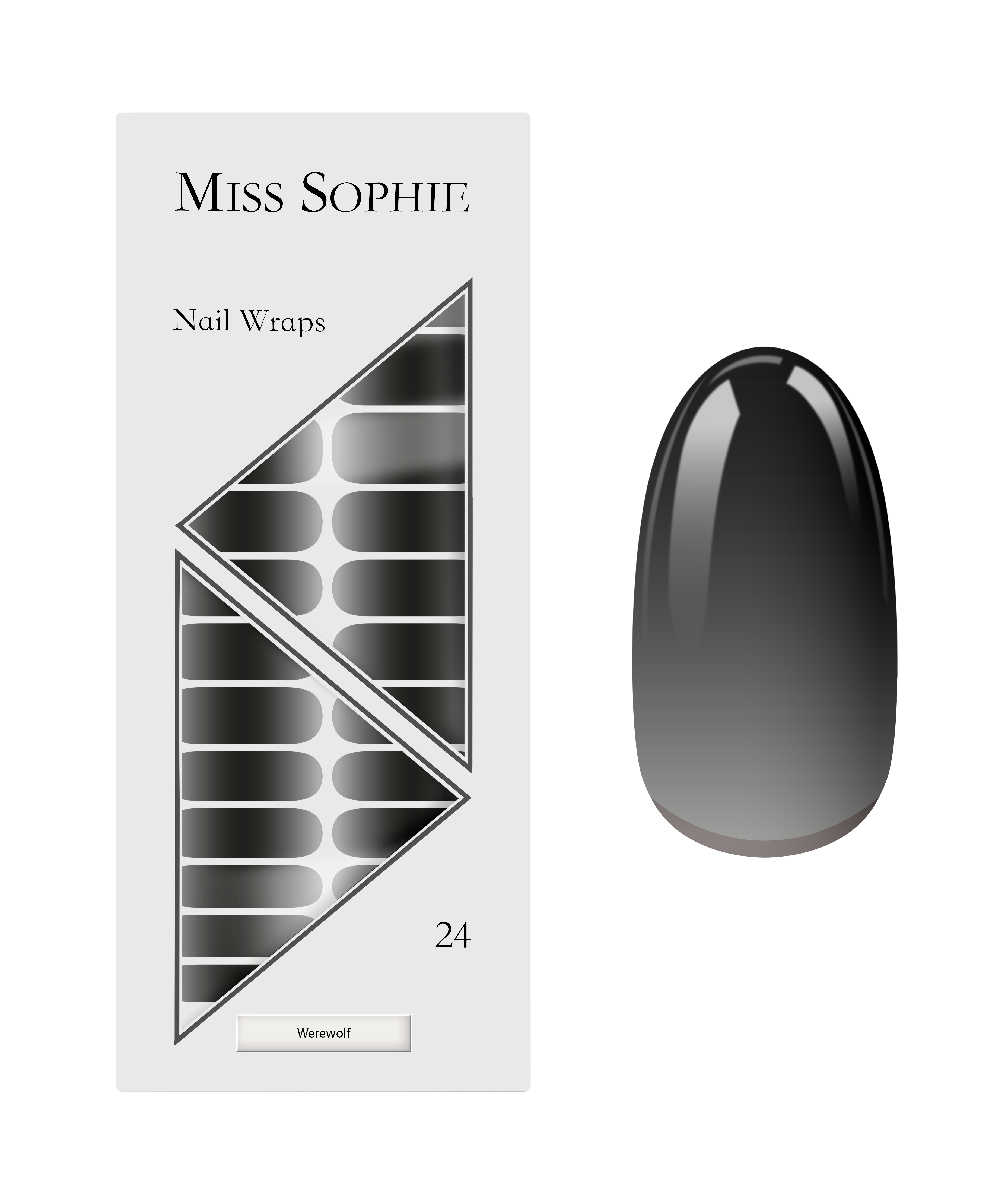 miss-sophie-werewolf-nagelfolien-grau-schwarz-ombr-halloween image 1