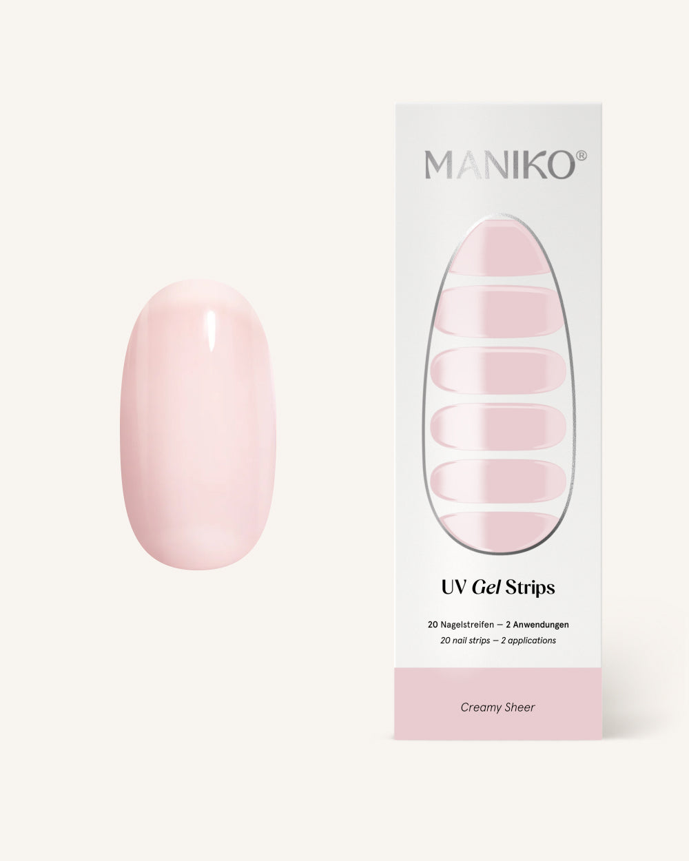 maniko-creamy-sheer-uv-uv-gel-strips-semi-transparent image 1