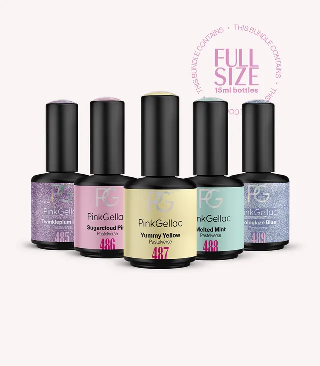 pink-gellac-pastelverse-full-size-set-gel-nagellack-5-teilig image 1