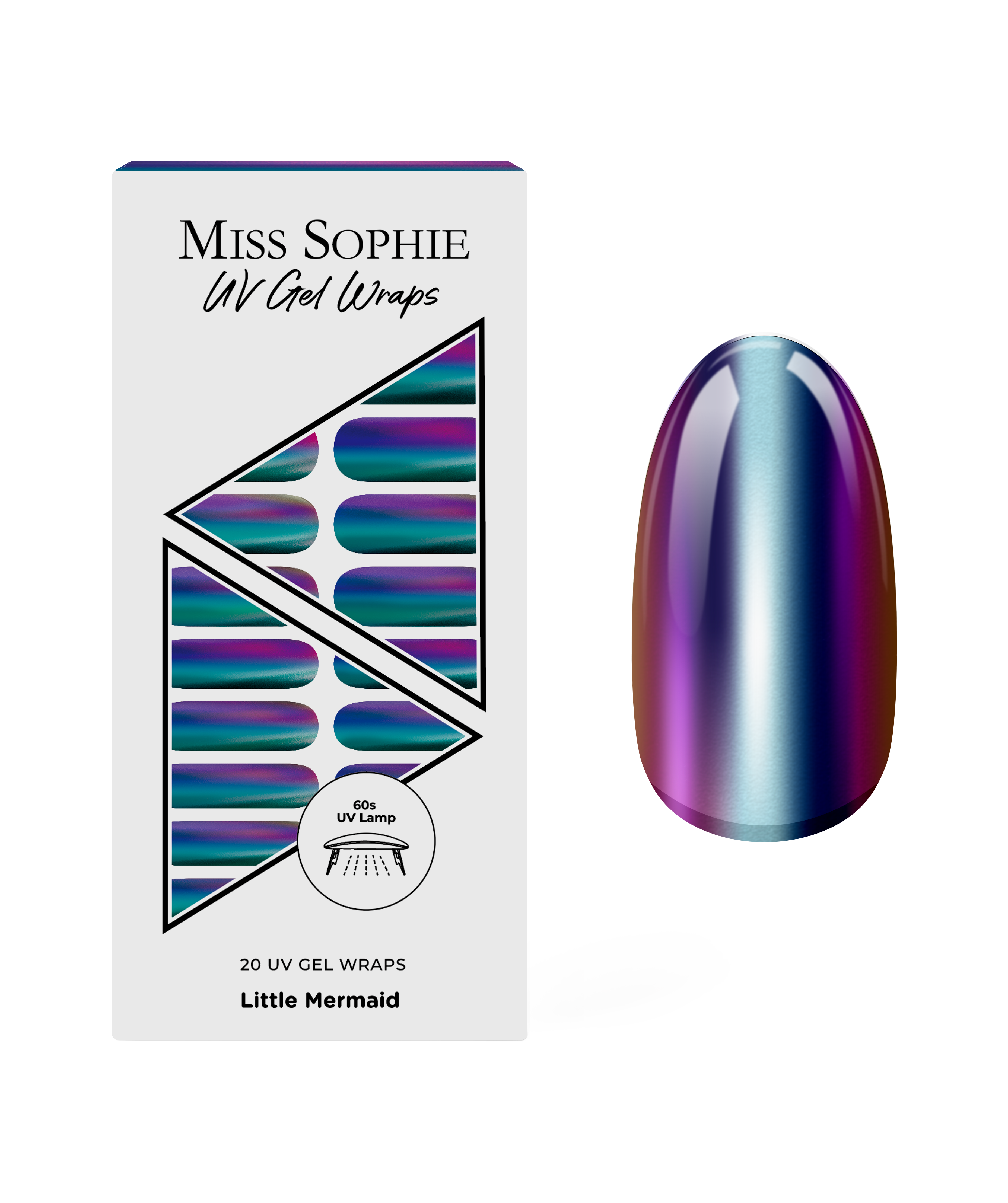 miss-sophie-little-mermaid-uv-gel-wraps-blau-lila-chrome image 1