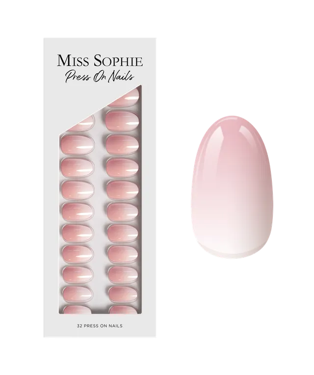 miss-sophie-rose-babyboomer-press-on-nails-short-round image 1