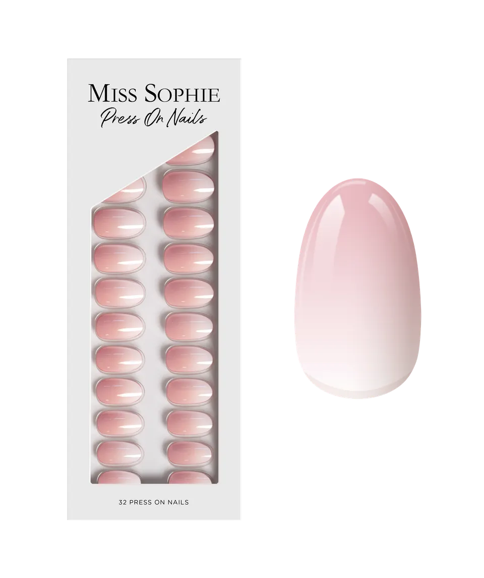 miss-sophie-rose-babyboomer-press-on-nails-short-round image 1