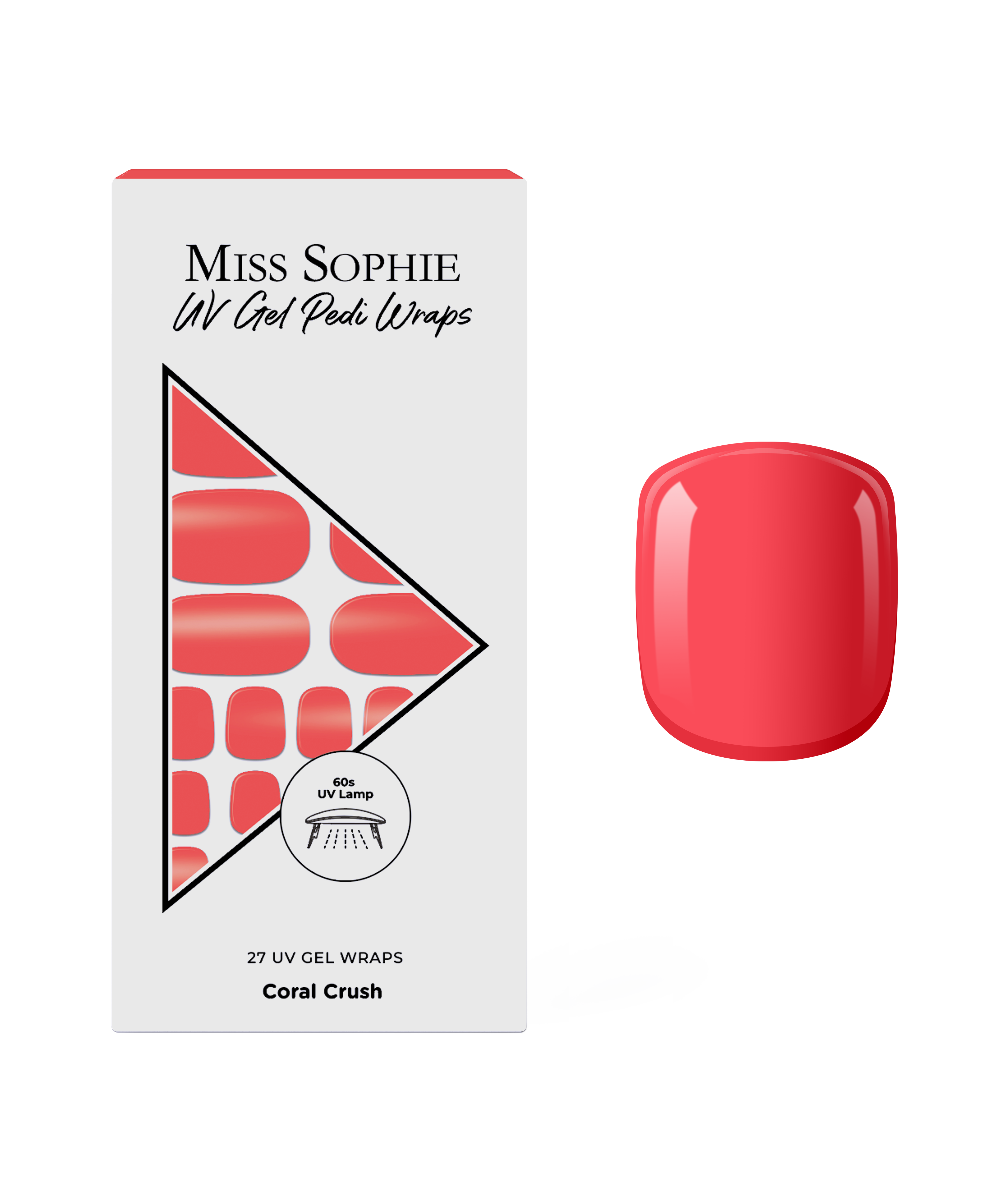 miss-sophie-coral-crush-uv-gel-nagelfolie-pedicure-koralle image 1