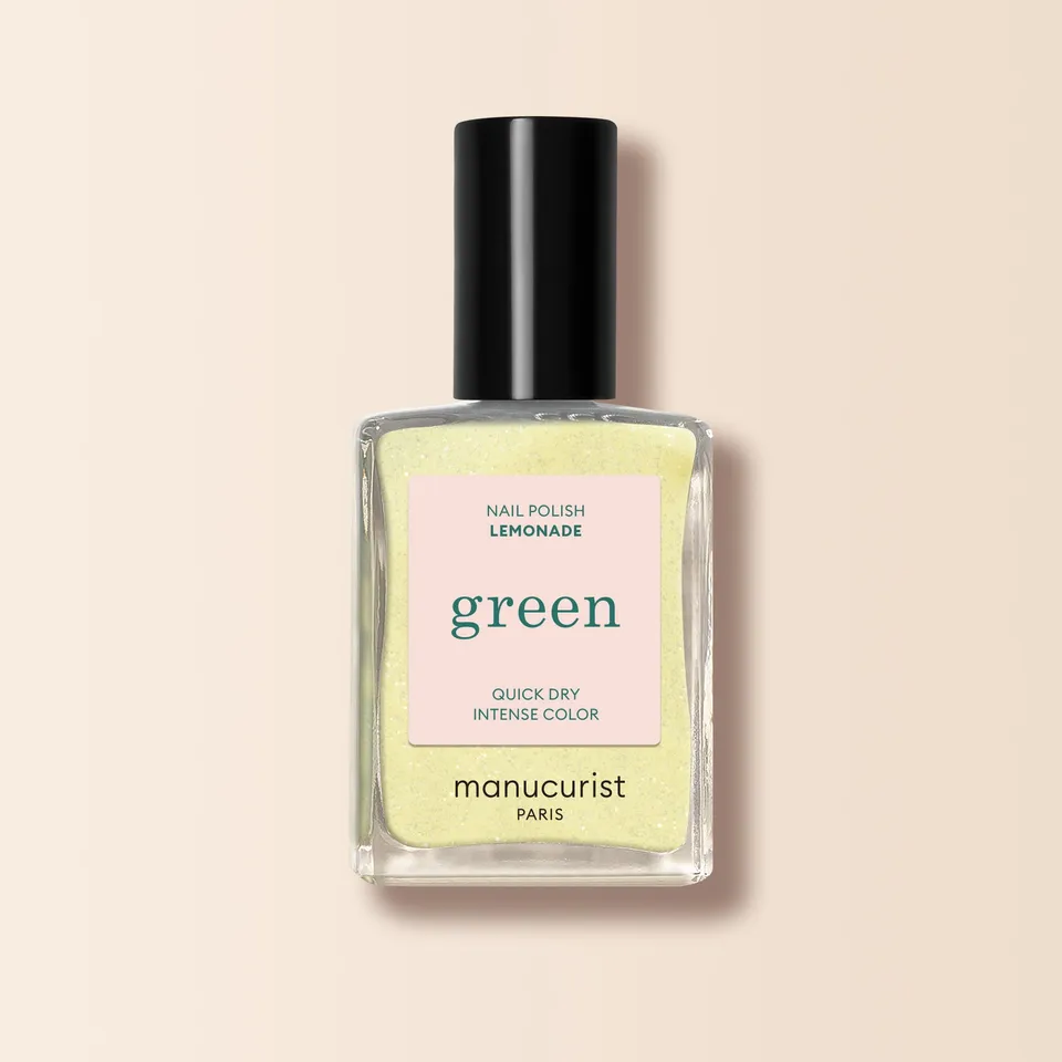 manucurist-green-lemonade-nagellack-blassgelb-glitzer image 1