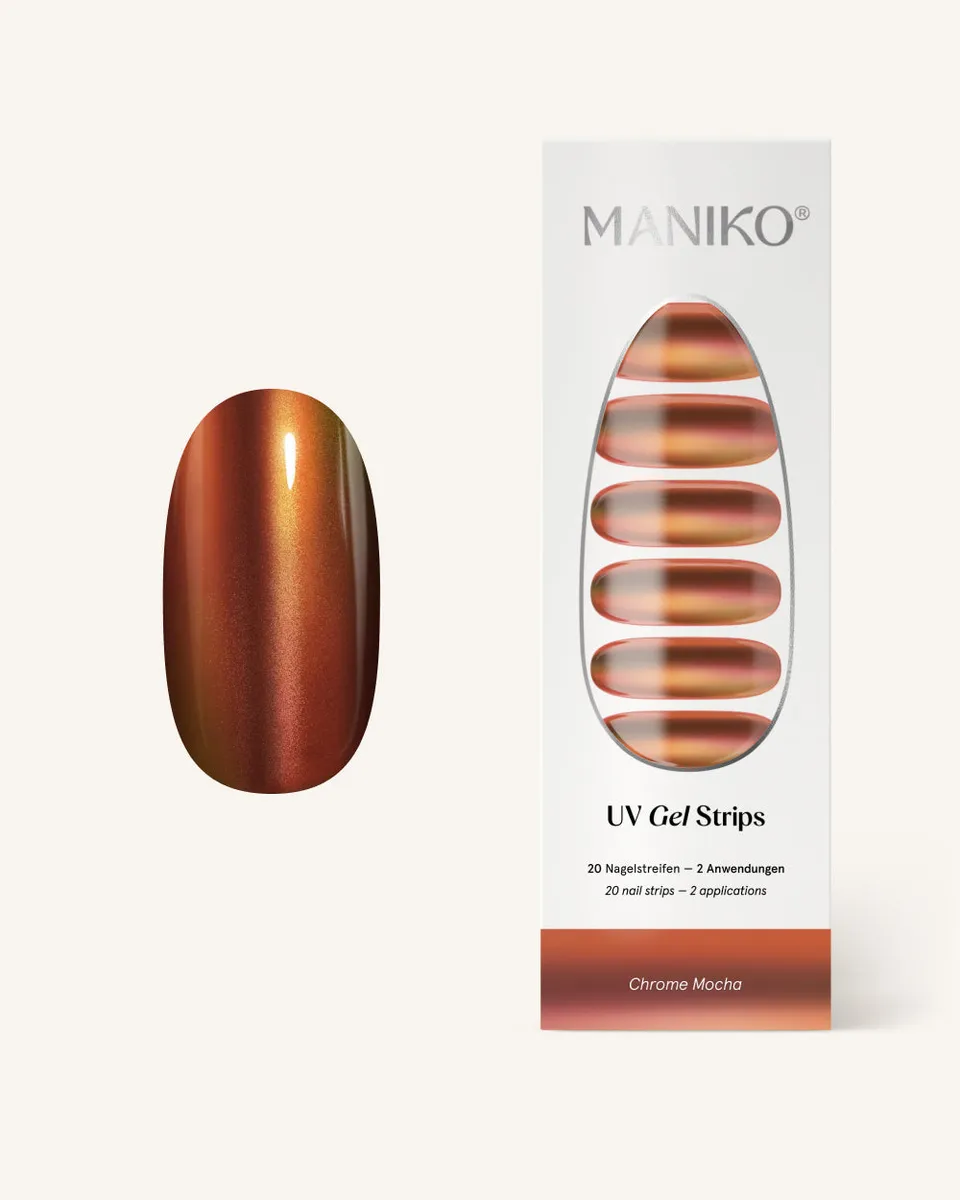maniko-chrome-mocha-uv-gel-strips image 1