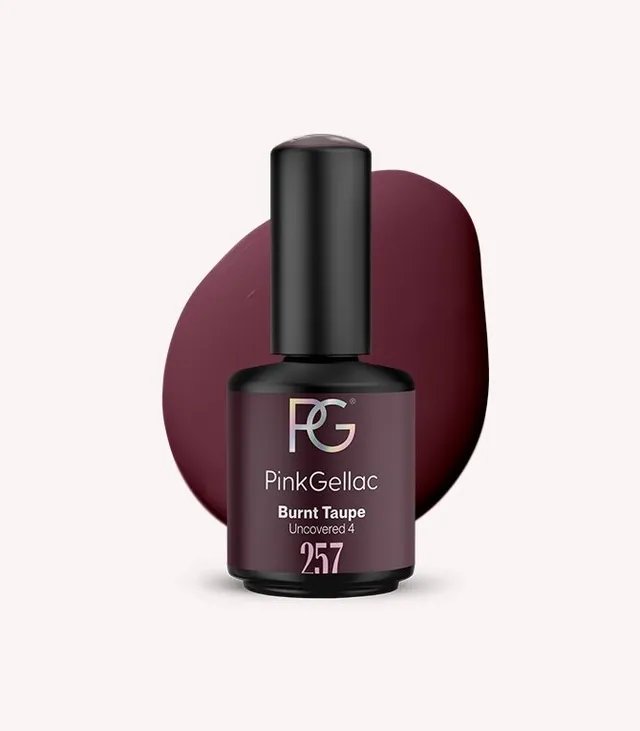 pink-gellac-257-burnt-taupe-gel-nagellack-dunkelbraun-cremig-uncovered4 image 1