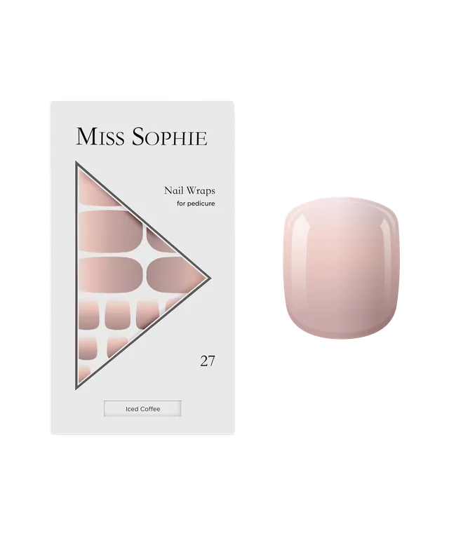 miss-sophie-iced-coffee-pedicure-nagelfolien-ros-ombr image 1