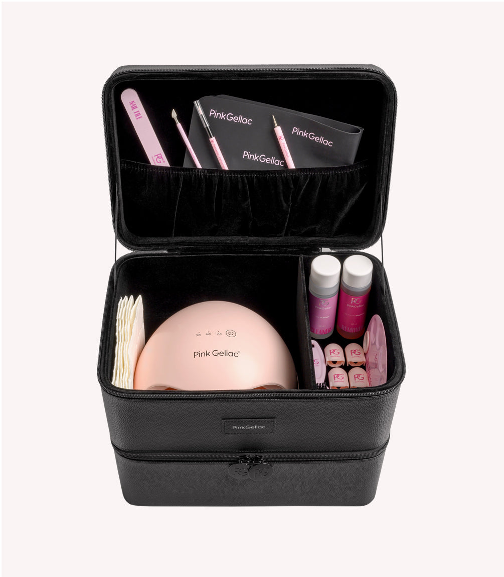 pink-gellac-premium-koffer-schwarz-gel-nagellack-aufbewahrung image 2