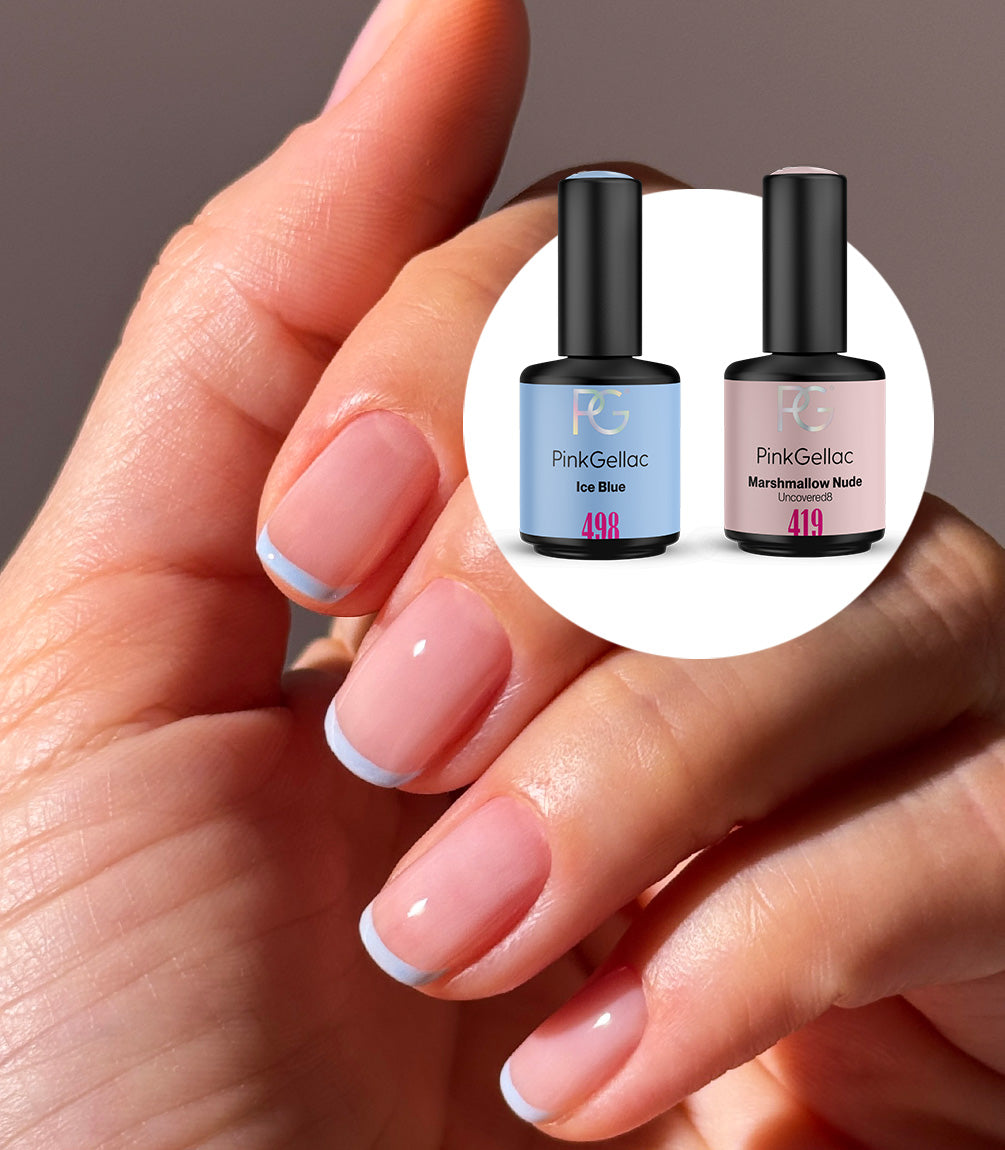 pink-gellac-ice-blue-french-manik-re-set image 1