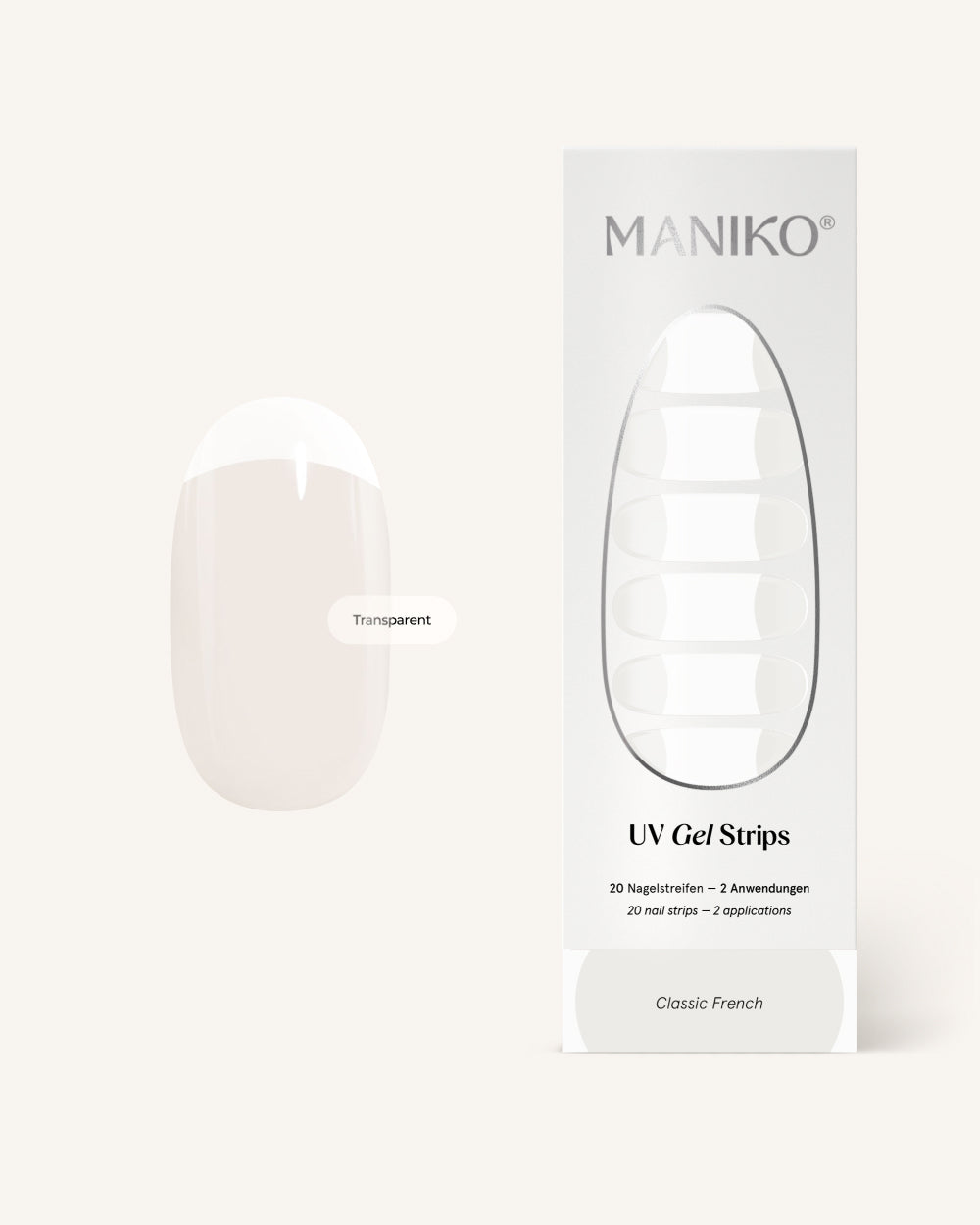 maniko-classic-french-uv-gel-strips image 1